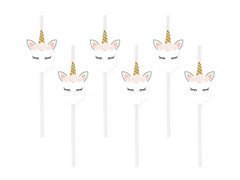 Paie frumoase Unicorn Birthday - 6 buc.