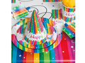 Șervețele Rainbow Happy Birthday - 25 cm - 16 buc.