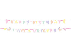 Happy Birthday Unicorn banner - 2 buc.