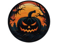 Farfurii de Halloween Dovleac întunecat - 18 cm - 6 buc.