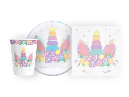 Set aniversare unicorn - 22 buc.