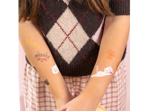 Tatuaje lavabile pentru pisici - 23 buc.