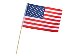 Steagul național al SUA pe un băț - 30 x 45 cm - 1 buc.