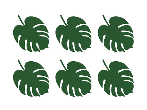 Cărți de vizită de masă Aloha - 14,5 x 11 cm - 6 buc.