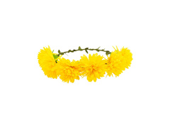 Bentiță cu flori galbene