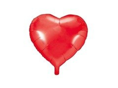 Balon folie Inimă roșu - 45 cm - 1 buc.
