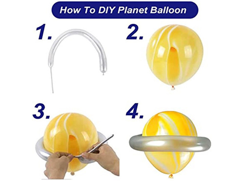 Set de baloane pentru ghirlandă „Kosmos” – 85 de bucăți.