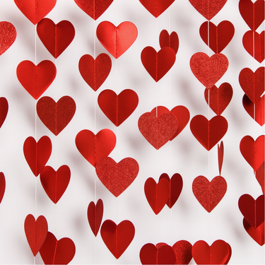 Ghirlandă iridescentă cu fulgi de zăpadă - 6 buc.