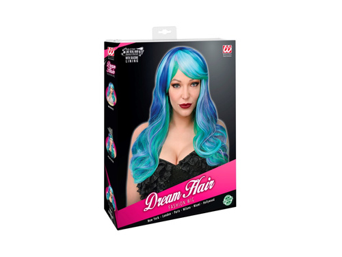 Peruca Leia Dream Hair albastru și turcoaz