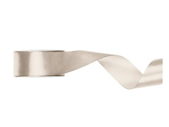 Panglică de satin, alb rupt, 25 mm / 25 m, 1 buc.