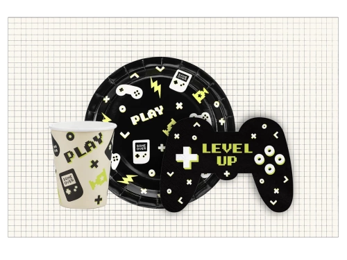 Set aniversar de hârtie Gamer - 37 buc.