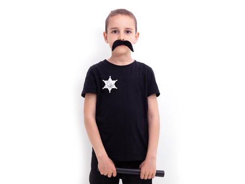 Mustață neagră Cowboy - 1 buc.