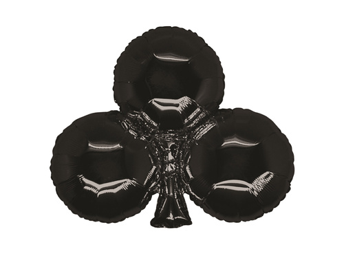Trefl card folie balon negru - 75x62 cm - 1 buc.
