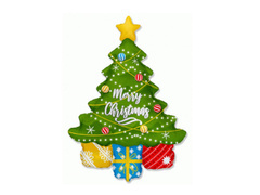 Balon din folie Pom de Crăciun - 109 x 69 cm - 1 buc.