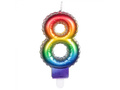 Lumânare colorată pentru numere - 8 - opt