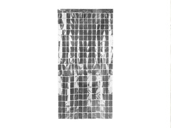 Perdea pătrată argintie - 100 x 200 cm