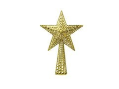Steaua aurie pentru pomul de Crăciun - 37 cm - 1 buc.
