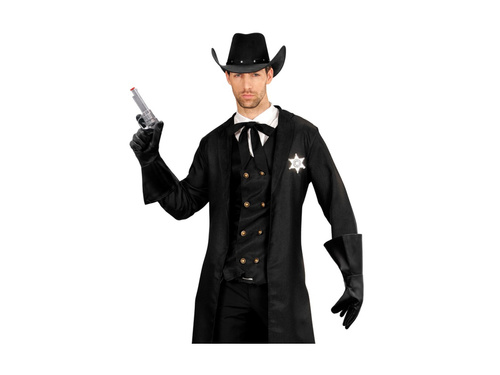 Mănuși negre din material asemănător pielii