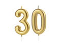 Lumânări numerice aurii - 30 - 2 buc.
