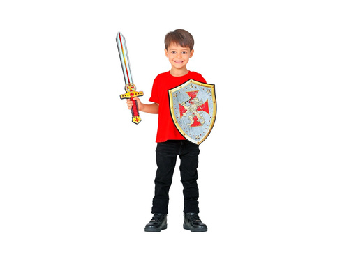 Set spadă și scut "Crusader" din spumă