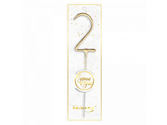 Foc rece numărul 2 aur - 1 buc.