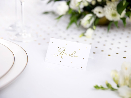 Cărți de vizită pentru masă Dots - 9,5 x 5,5 cm - 10 buc.