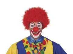 Peruca afro roșie - 1 buc.