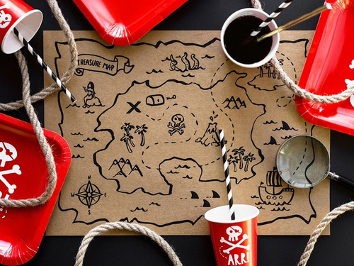 Cupe aniversare Pirates - 220 ml - 6 buc.