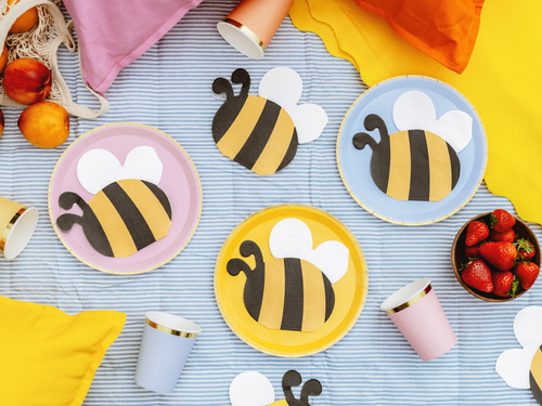 Șervețele aniversare Bee - 16x15 cm - 12 buc.