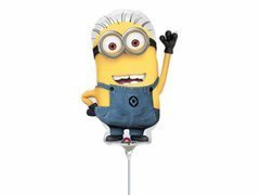 Balon din folie pentru stick Minions - 32 cm - 1 buc