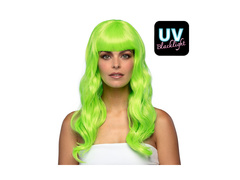 Peruca elegantă verde neon