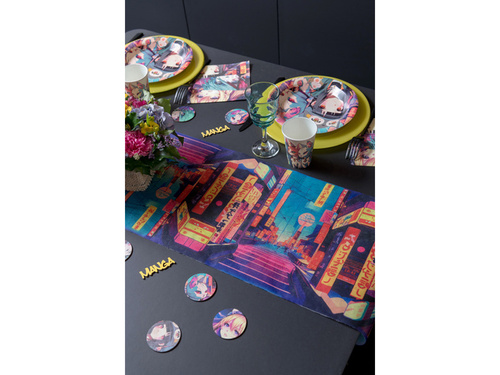 Ruletă Manga negru - 30 cm x 5 m - 1 buc.