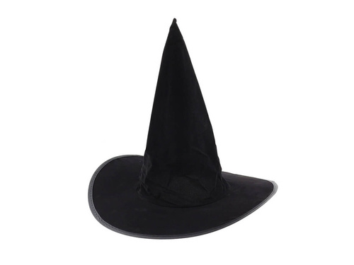 Halloween flocked pălărie de vrăjitoare - 1 buc.