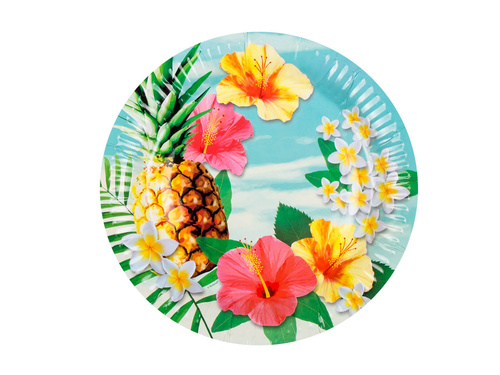 Farfurii hawaiiene Paradise - 23 cm - 10 buc.