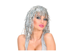 Peruca argintie cu lamé