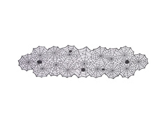 Pânză de păianjen Halloween - 45x183 cm - 1 buc.