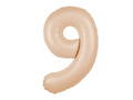 Balon folie caramel cifra 9 - 100 cm - 1 buc.