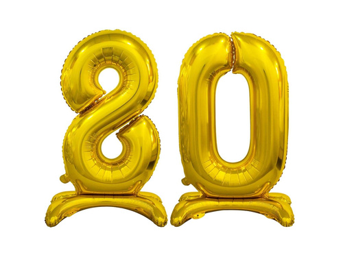Set de baloane din folie 80 aur - 74 cm