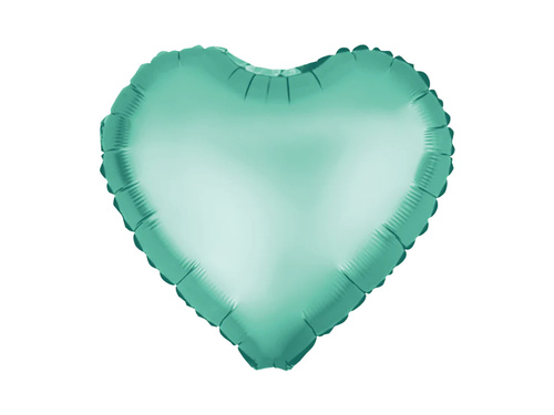 Balon folie inimă verde - 45 cm - 1 buc.