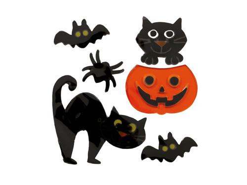 Stickere gel pentru ferestre Halloween - 1 set