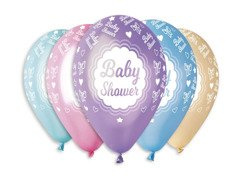 Baby Shower baloane metalice - 30 cm - 5 buc.
