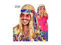 70s peruca blonda Disco Fever Hippie. cu o trupă