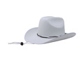 Pălărie albă de cowboy - 1 buc.