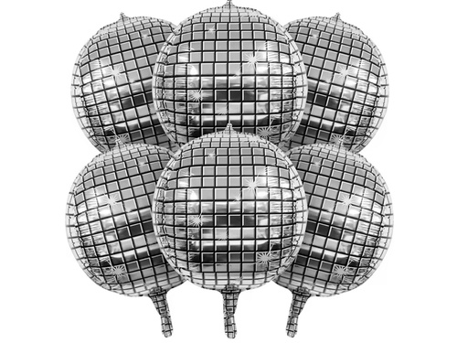 Balon disco cu folie - 56 cm - 1 buc.