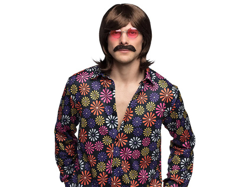 Peruca maro pentru bărbați - 1 buc.