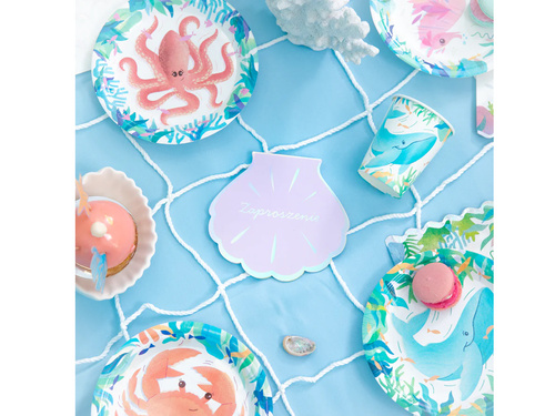 Invitație aniversară Ocean Shell - 6 buc.