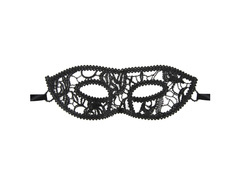 Mască cu minge de dantelă neagră - 1 buc.