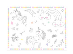 Unicorn carte de colorat - 6 buc.