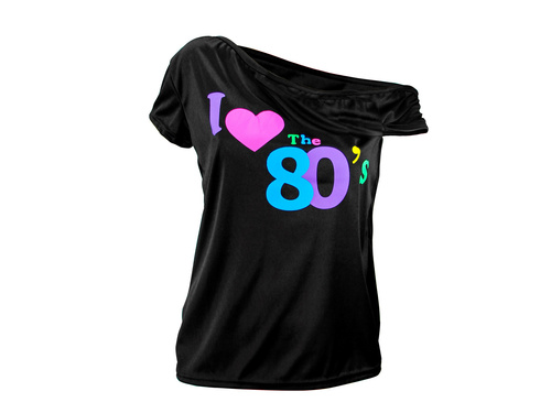 Tricou I ❤️ anii '80 pentru femei