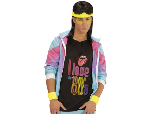 Disco 80s neon galben brățări - 3 buc.